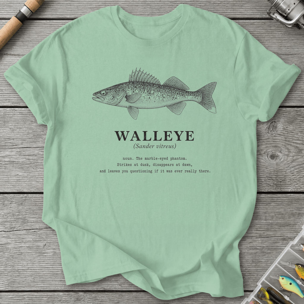 Walleye Definition T-Shirt in Mint Green | River Giants Club