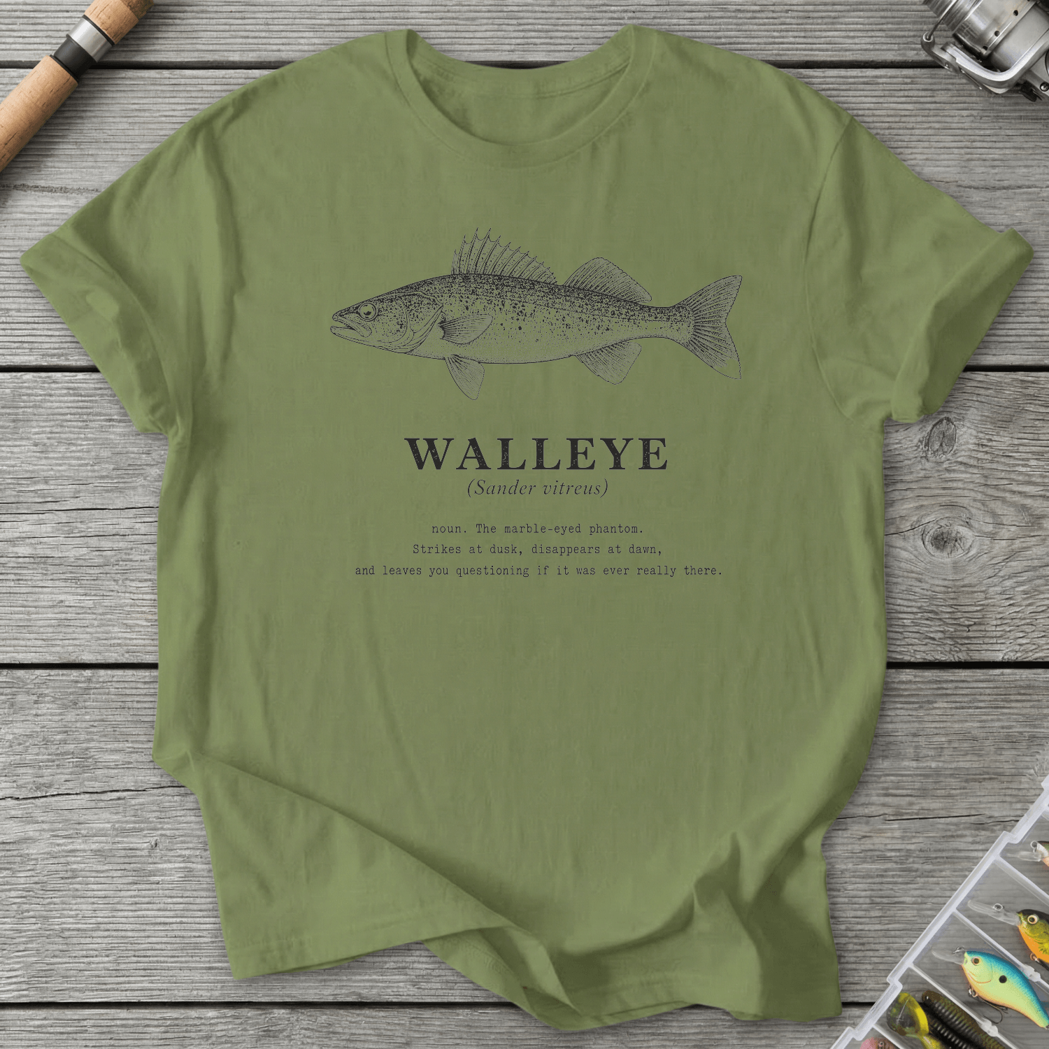 Walleye Definition T-Shirt in Pistachio | River Giants Club