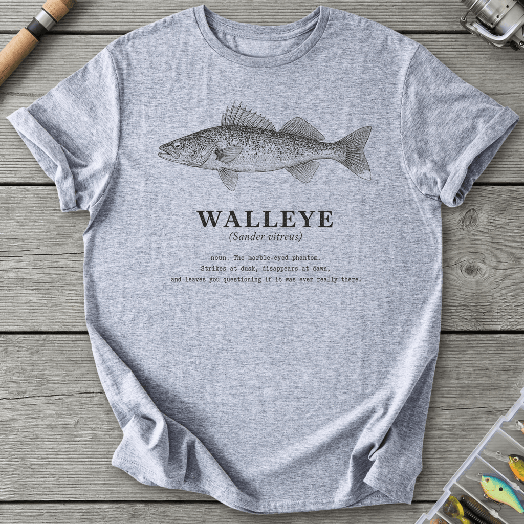 Walleye Definition T-Shirt in Sport Grey | River Giants Club