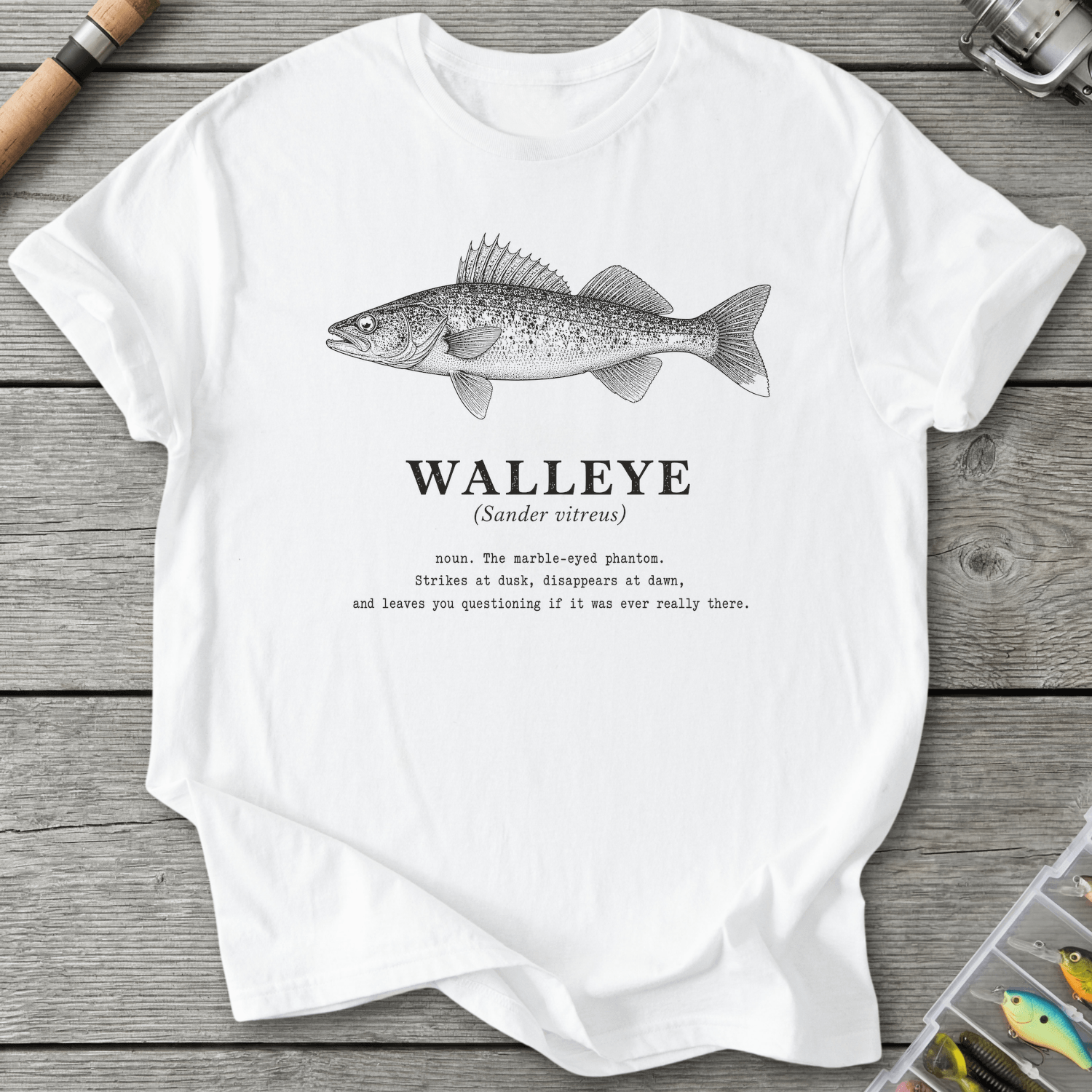 Walleye Definition T-Shirt in White | River Giants Club