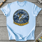 Walleye Hunter Club T-Shirt in Light Blue | River Giants Club