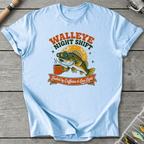 Walleye Night Shift T-Shirt in Light Blue | River Giants Club