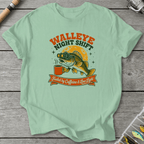 Walleye Night Shift T-Shirt in Mint Green | River Giants Club