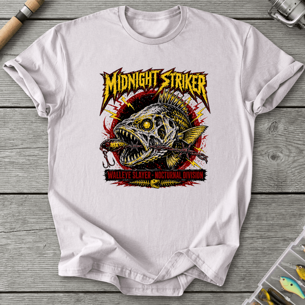 Walleye Slayer T-Shirt in Ice Grey | River Giants Club
