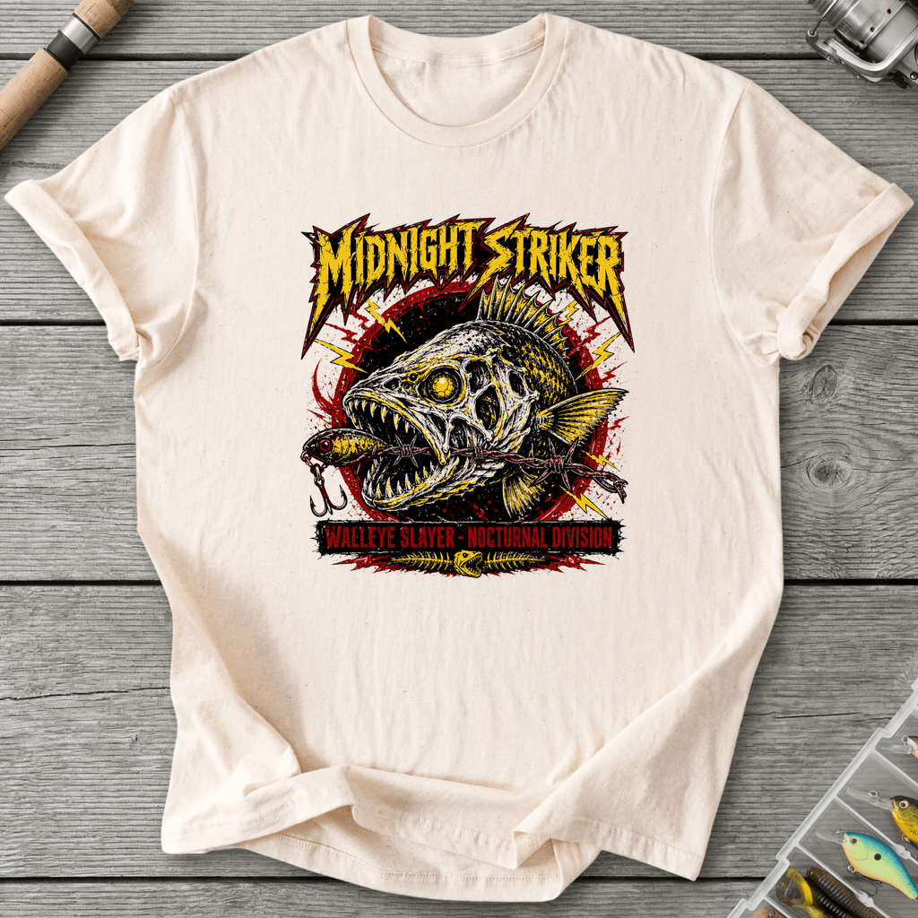 Walleye Slayer T-Shirt in Natural | River Giants Club