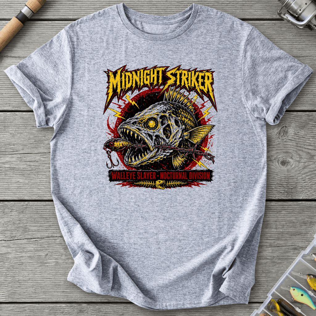 Walleye Slayer T-Shirt in Sport Grey | River Giants Club