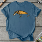 Weathered Crankbait T-Shirt in Indigo Blue | River Giants Club