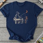 Witch and Cat Fishing T-Shirt in Navy | River Giants Club