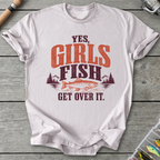 Yes Girls Fish Get Over It T-Shirt in Ice Grey | River Giants Club